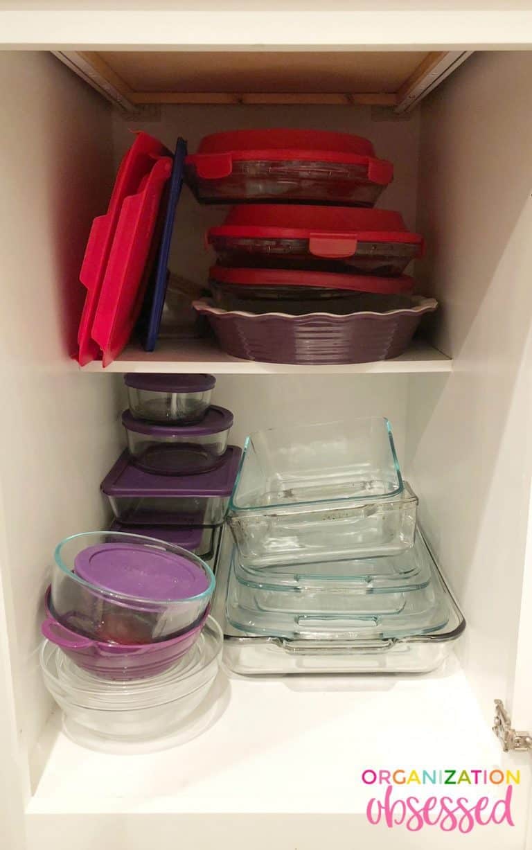 How To Organize Baking Dishes Organization Obsessed
