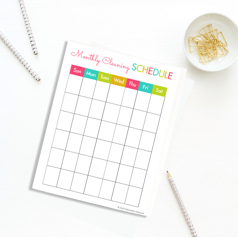 Cleaning Binder Printable Planner