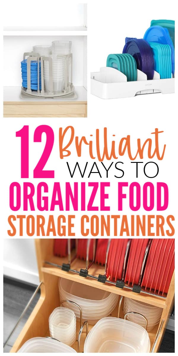 Organize Food Storage Containers and Lids - Tips