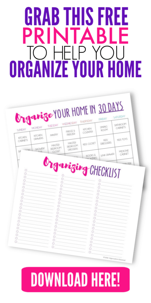 Organize Your Home in 30 Days Printable Set