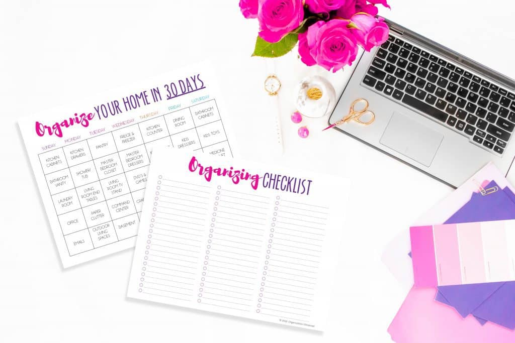 Organize your home in 30 days printable