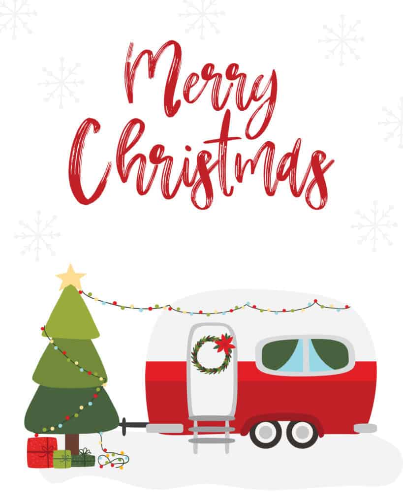 Christmas Camper Printable