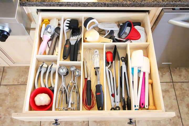 Kitchen drawer organization ideas